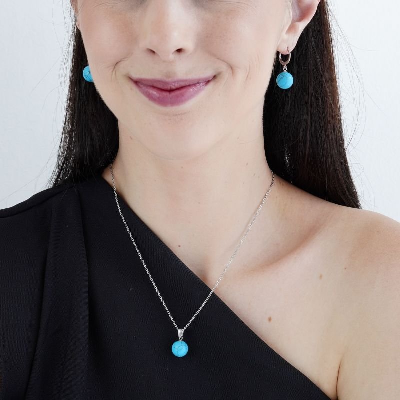 Conjunto Turquoise Dream em Aço Inox (Linha Premium)