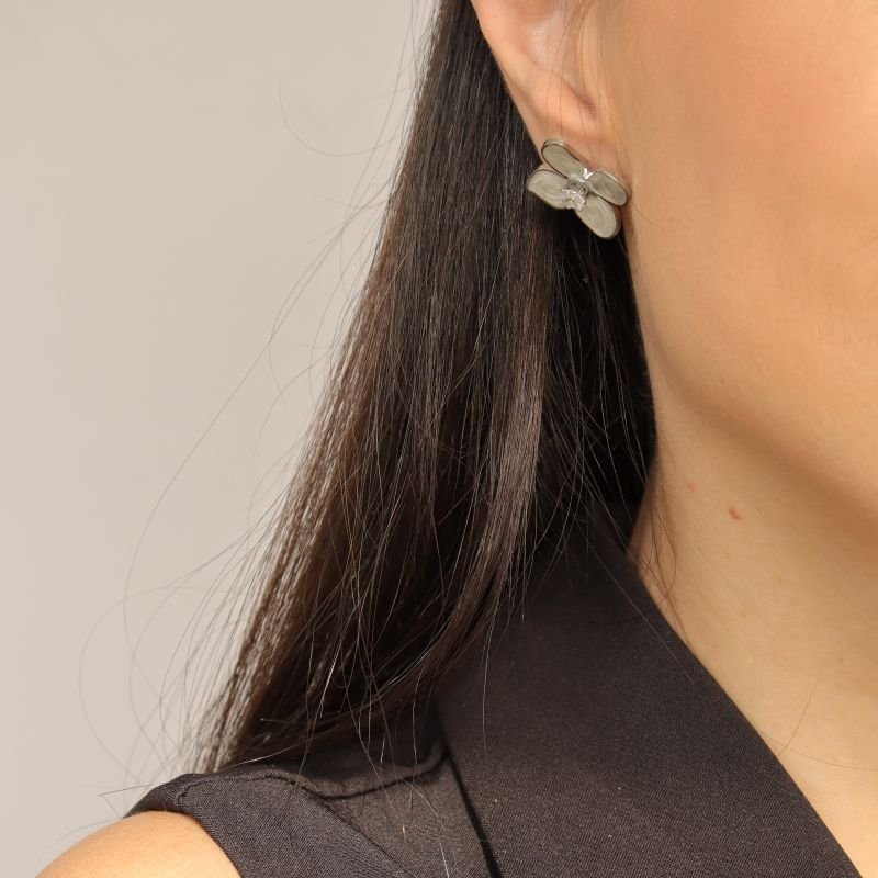 Flor Resina com Ponto de Luz em Aço Inox (Linha Premium)