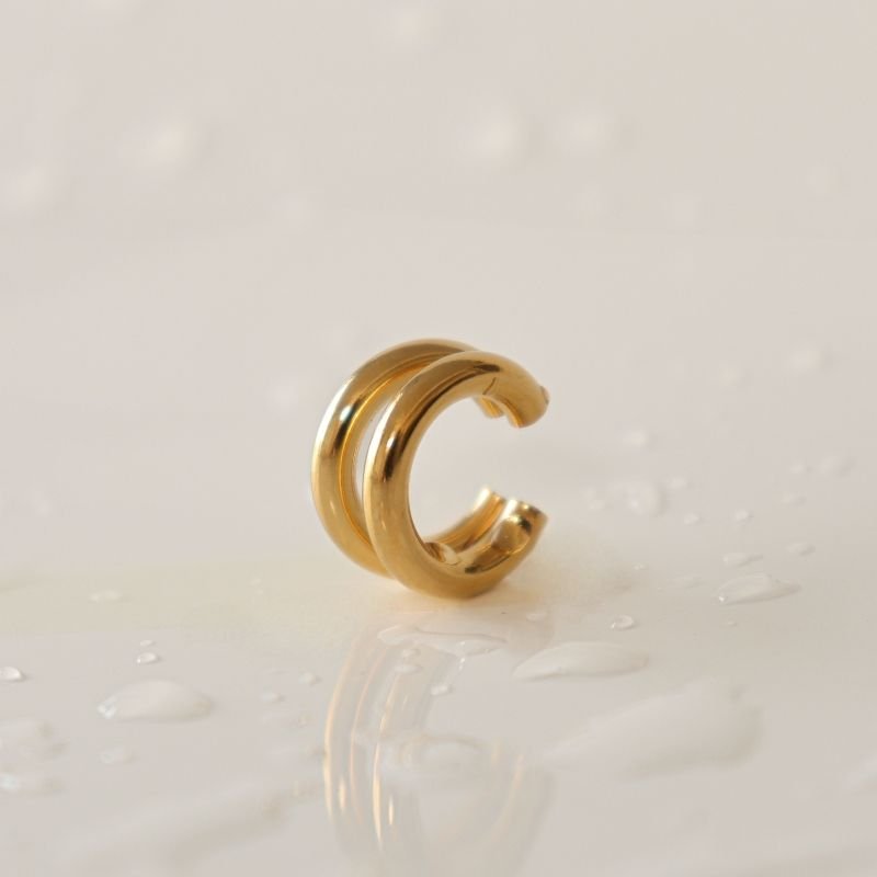 Piercing Duplo em Aço Inox