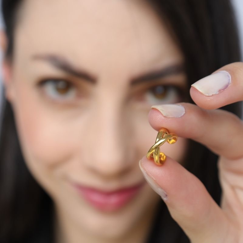 Piercing Fake em Aço Inox (Não tem Regulagem)