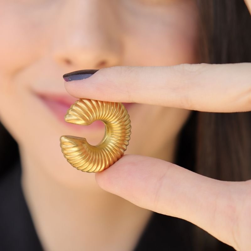 Piercing Fake Grosso Moderno em Aço Inox (Não tem Regulagem)