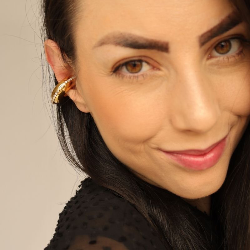 Piercing Fake Maximalista em Aço Inox (Não tem Regulagem)