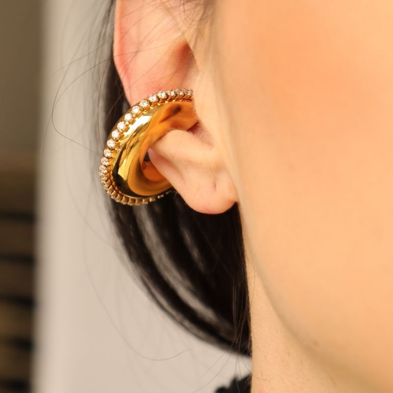 Piercing Fake Maximalista em Aço Inox (Não tem Regulagem)