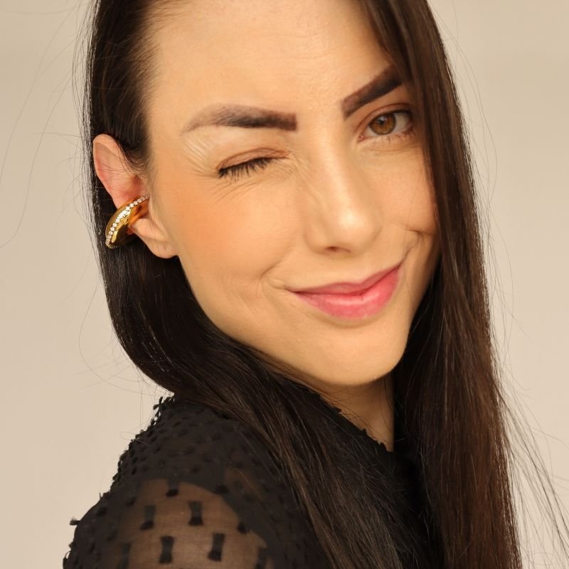 Piercing Fake Maximalista em Aço Inox (Não tem Regulagem)