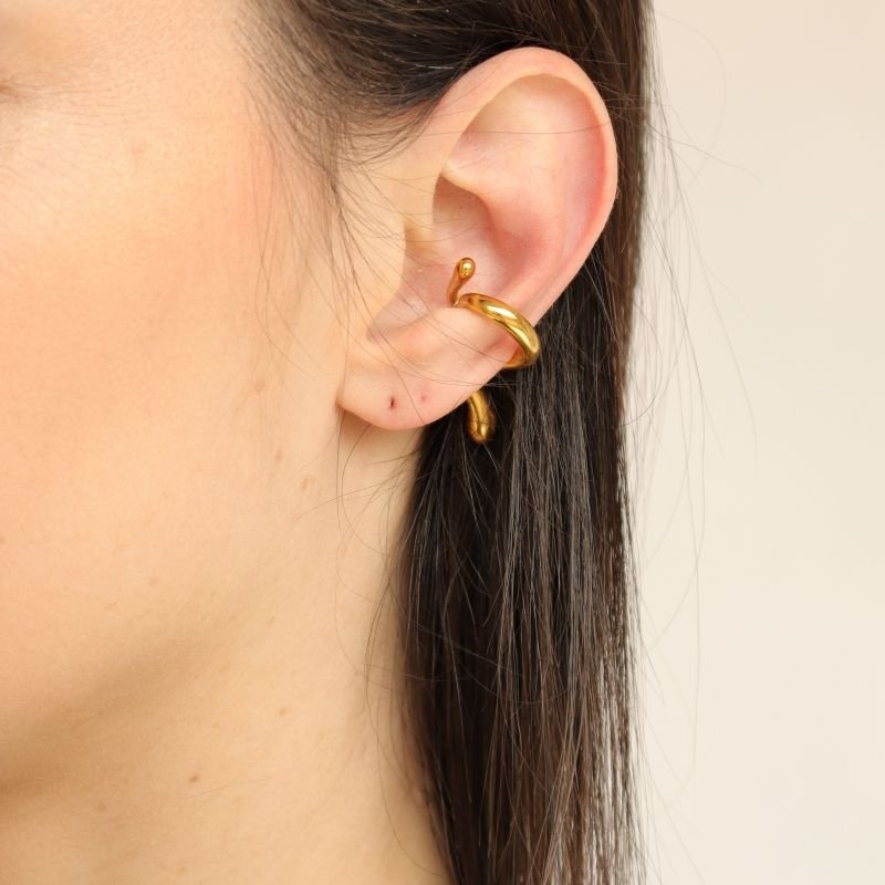 Piercing Fake Minimalista em Aço Inox (Não tem Regulagem)