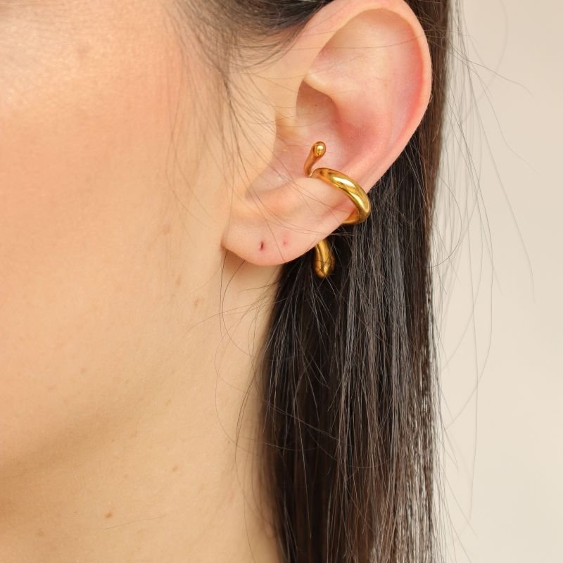 Piercing Fake Minimalista em Aço Inox (Não tem Regulagem)