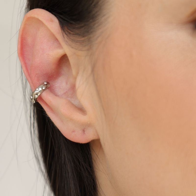 Piercing Fake Minimalista em Aço Inox (Não tem Regulagem)