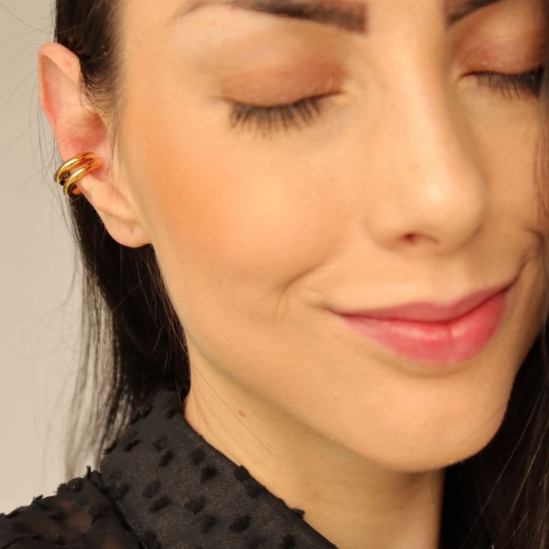 Piercing Fake Minimalista em Aço Inox (Não tem Regulagem)