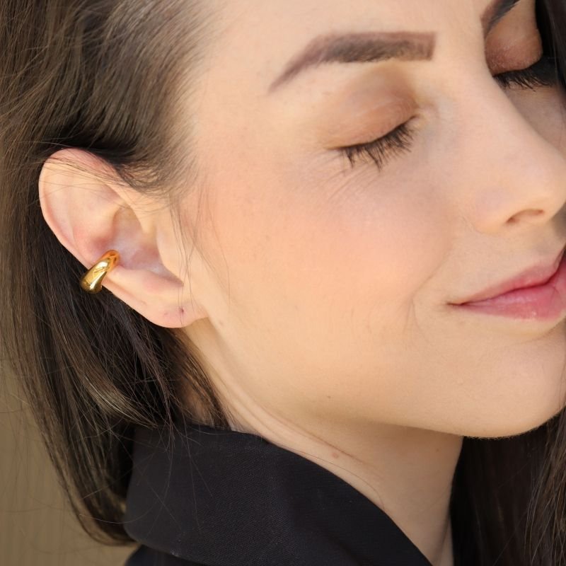 Piercing Fake Moderno em Aço Inox (Não tem Regulagem)