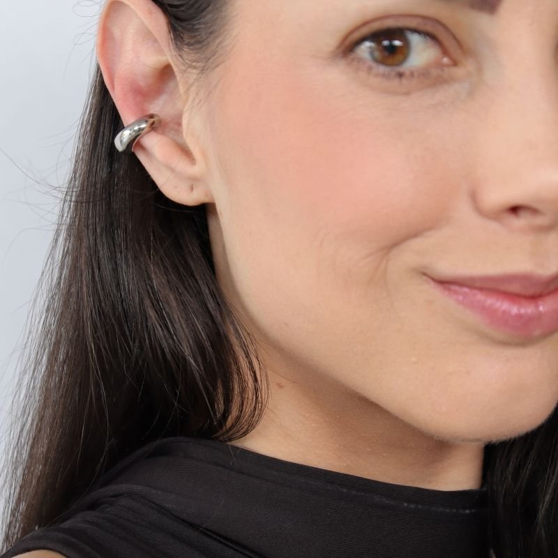 Piercing Fake Moderno em Aço Inox (Não tem Regulagem)