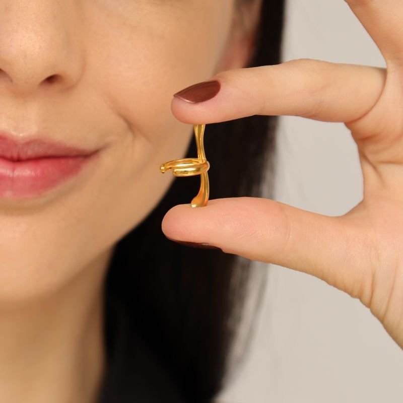 Piercing Fake Orgânico Regulável em Aço Inox