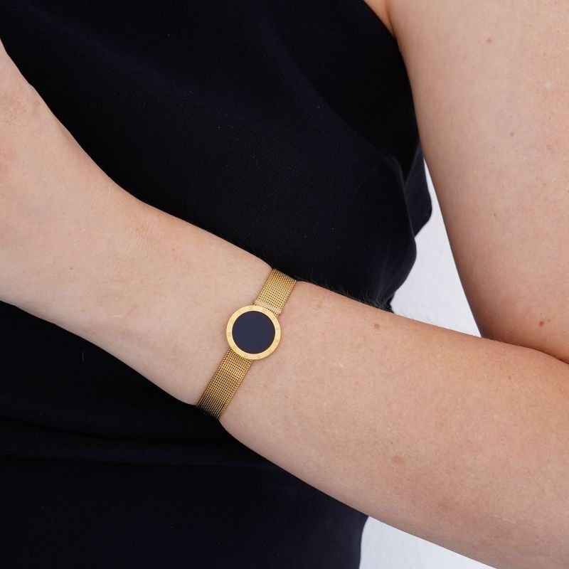 Pulseira Bracelete Números Romanos em Aço Inox (Linha Premium)