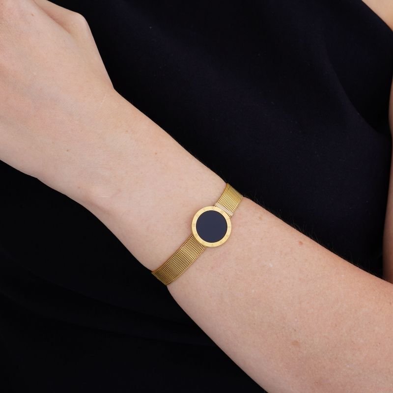 Pulseira Bracelete Números Romanos em Aço Inox (Linha Premium)