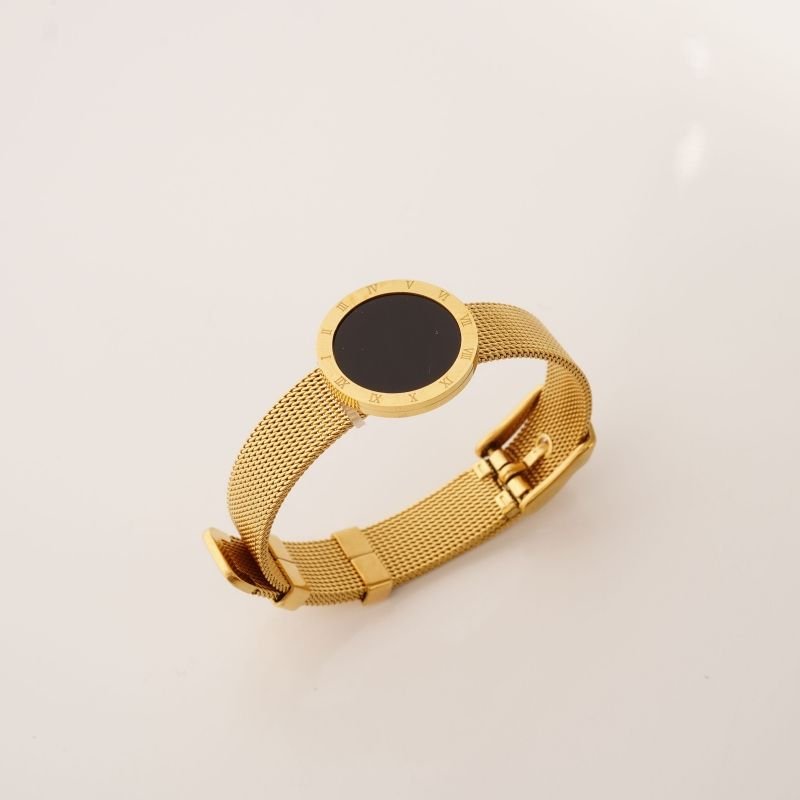 Pulseira Bracelete Números Romanos em Aço Inox (Linha Premium)