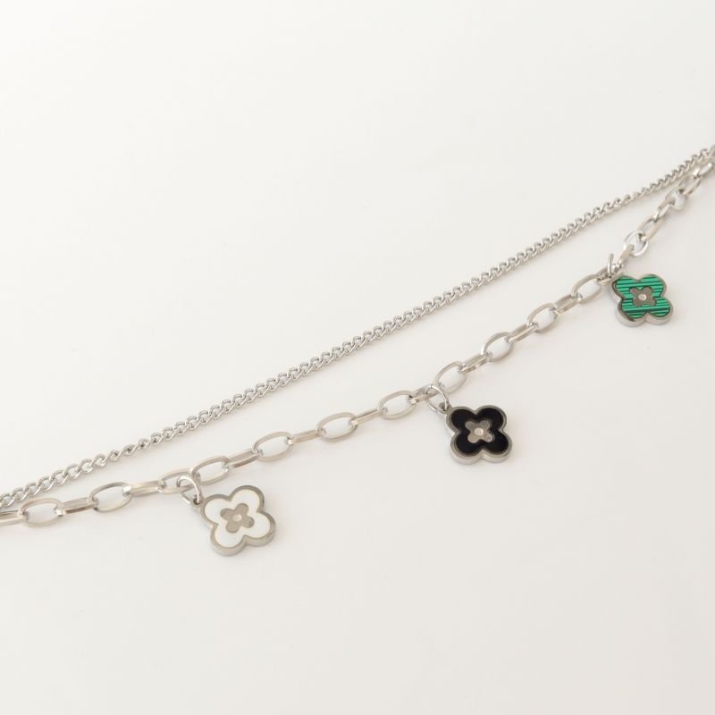 Pulseira Inspiração Van Cleef Colorida em Aço Inox (Linha Premium)