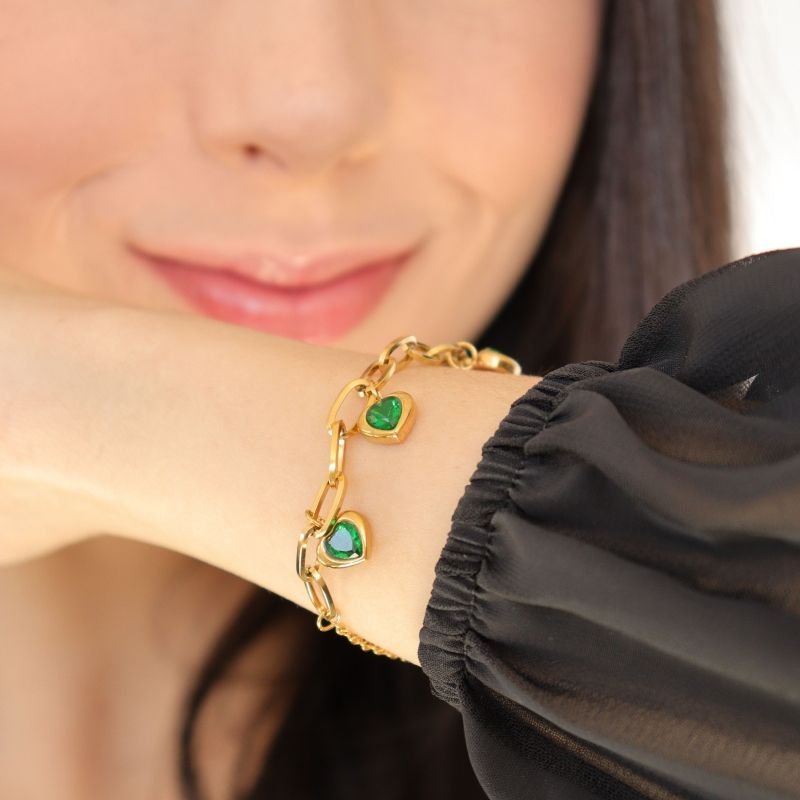 Pulseira Coração em Aço Inox (Linha Premium)