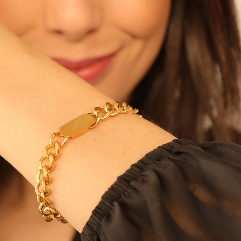 Pulseira Corrente em Aço Inox (Linha Premium)