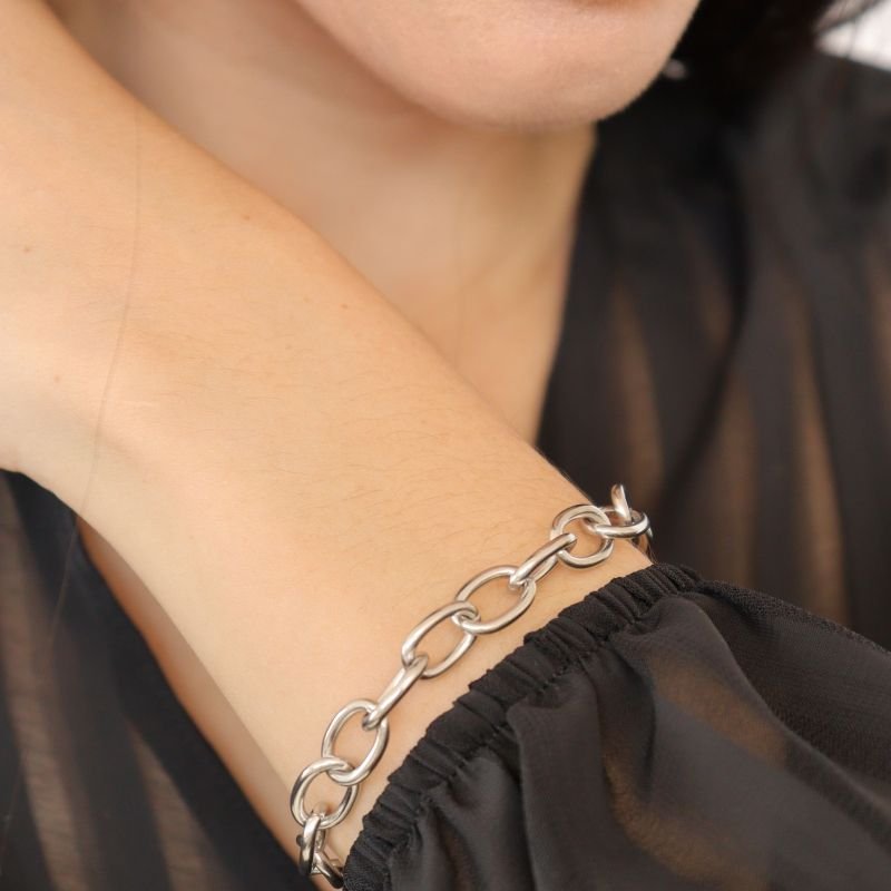 Pulseira Corrente em Aço Inox