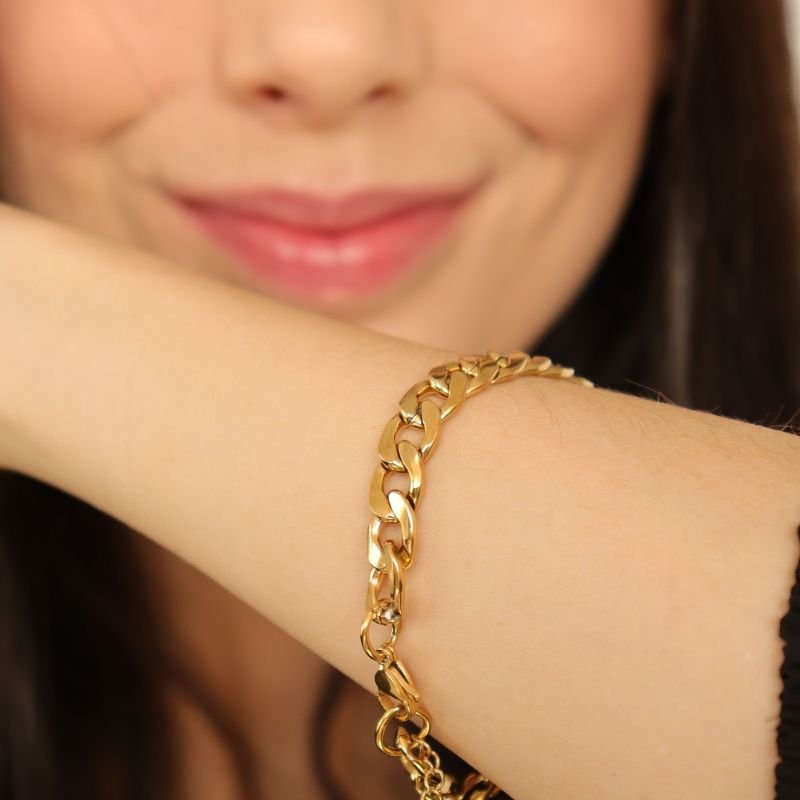 Pulseira Corrente em Aço Inox