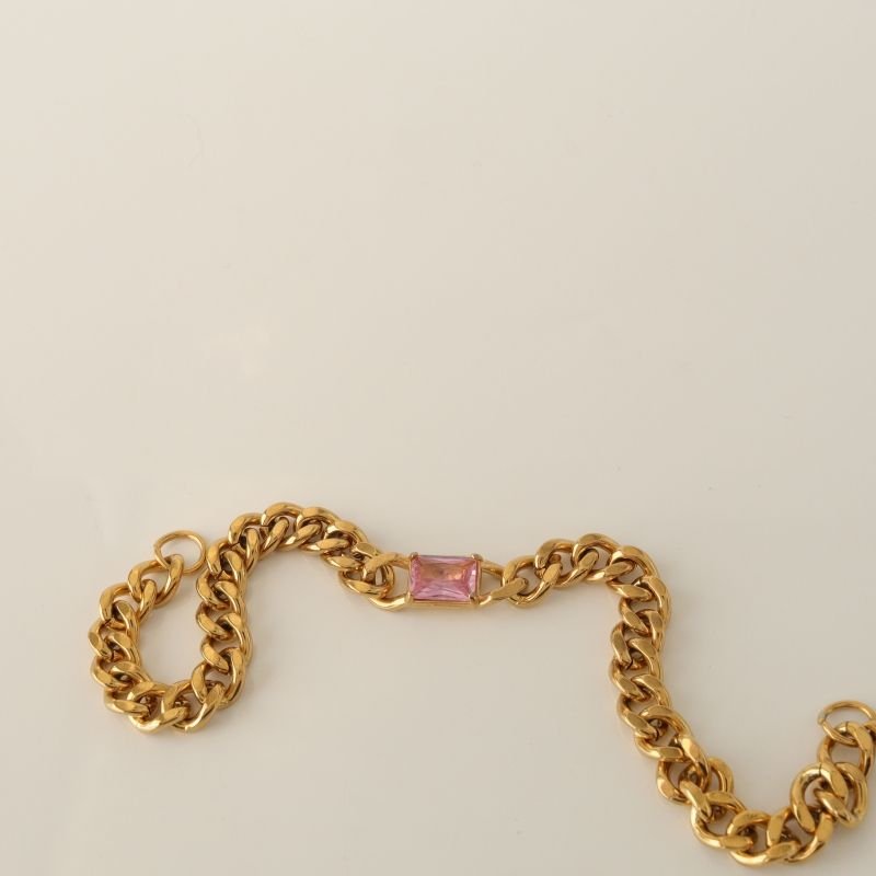 Pulseira Corrente em Aço inox Moderna