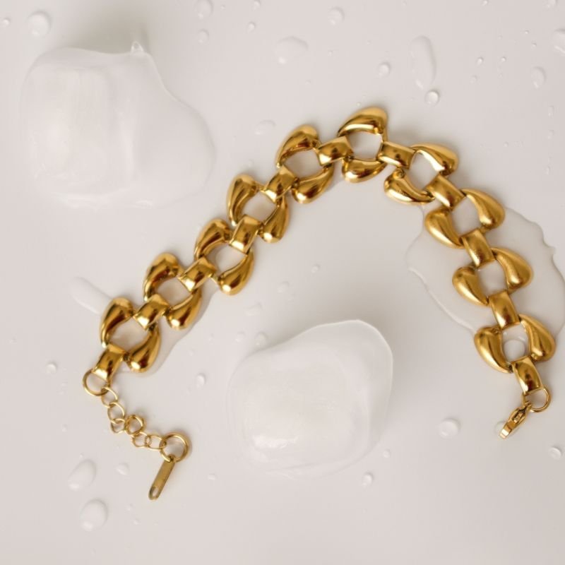 Pulseira Corrente Moderna em Aço Inox