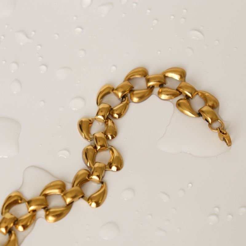 Pulseira Corrente Moderna em Aço Inox