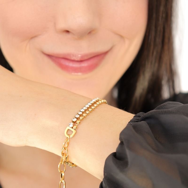 Pulseira Dupla em Aço Inox (Linha Premium)