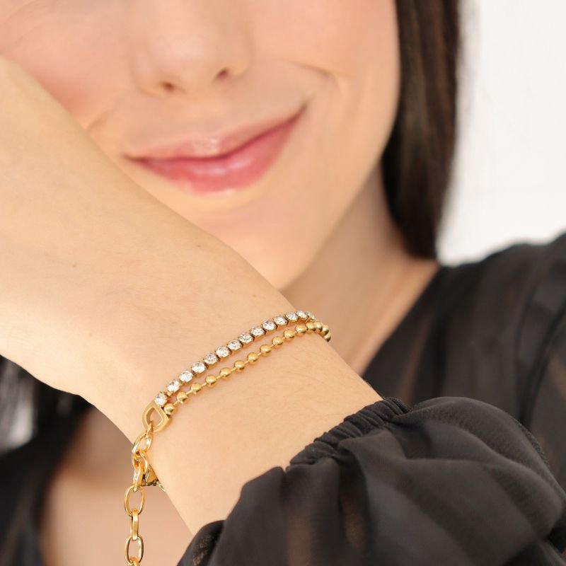 Pulseira Dupla em Aço Inox (Linha Premium)