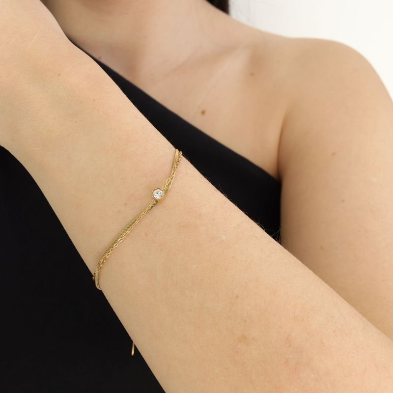 Pulseira Dupla em Aço Inox (Linha Premium)