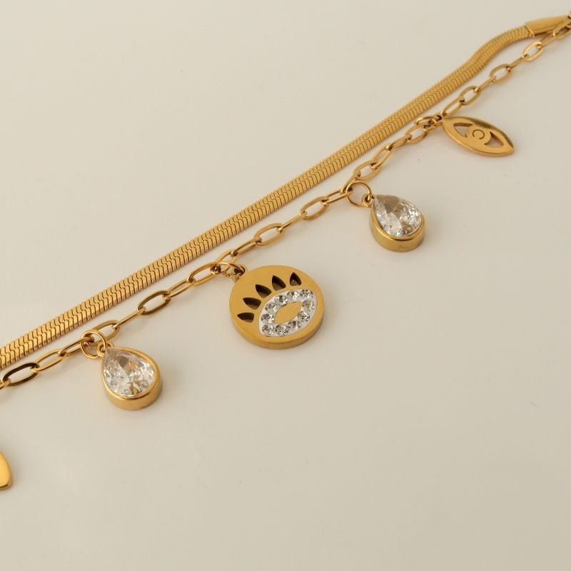 Pulseira Dupla em Aço Inox (Linha Premium)