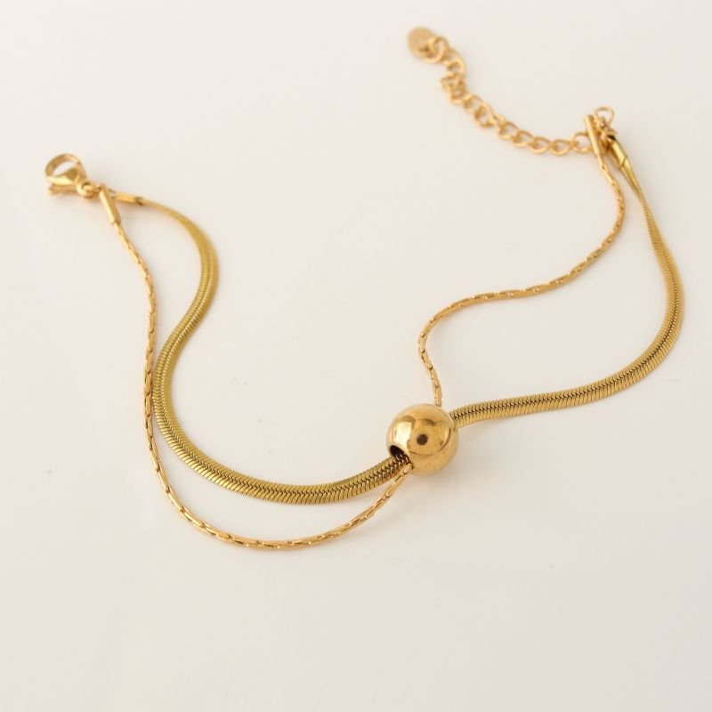 Pulseira Dupla Minimalista em Aço Inox (Linha Premium)