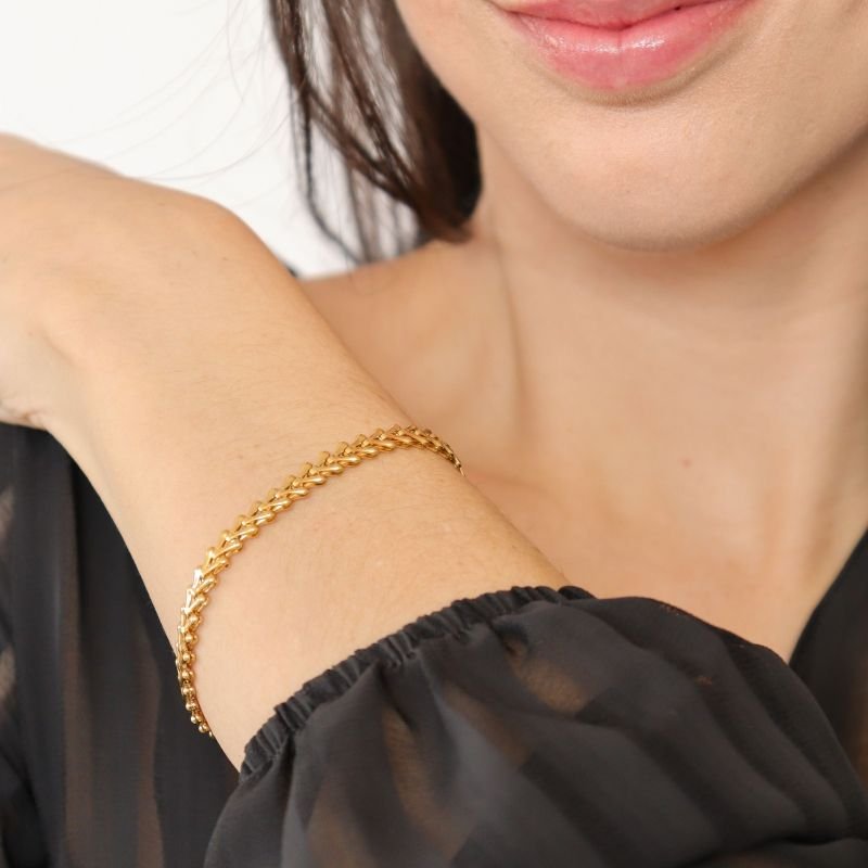 Pulseira Escamas em Aço Inox