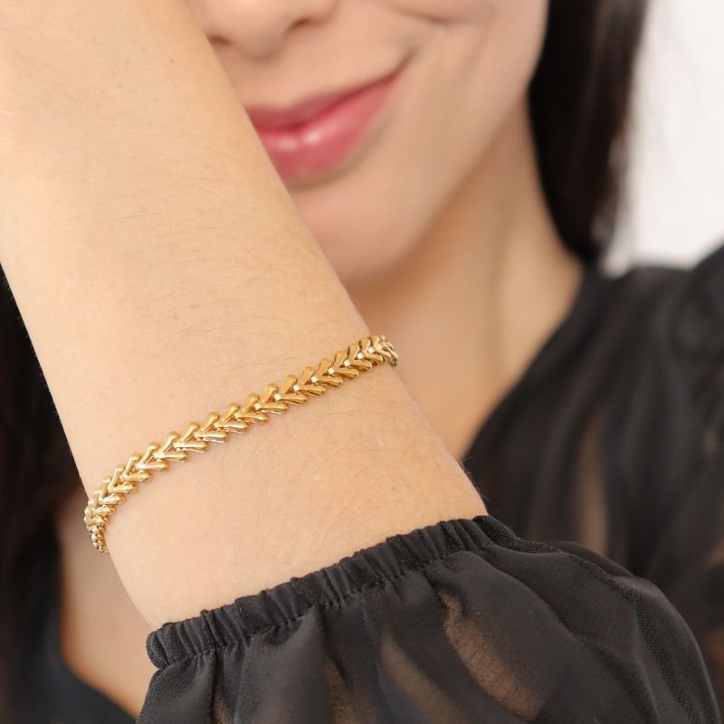 Pulseira Escamas em Aço Inox