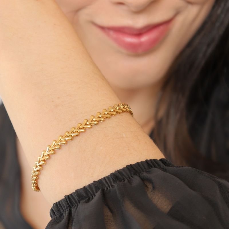 Pulseira Escamas em Aço Inox