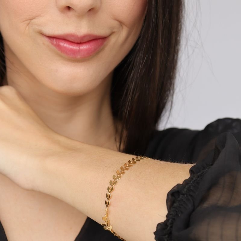 Pulseira Escaminha Aço Inox