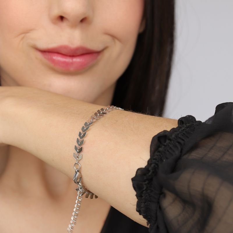 Pulseira Escaminha Aço Inox