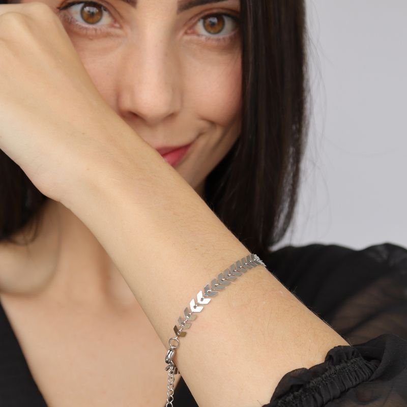 Pulseira Escaminha Aço Inox