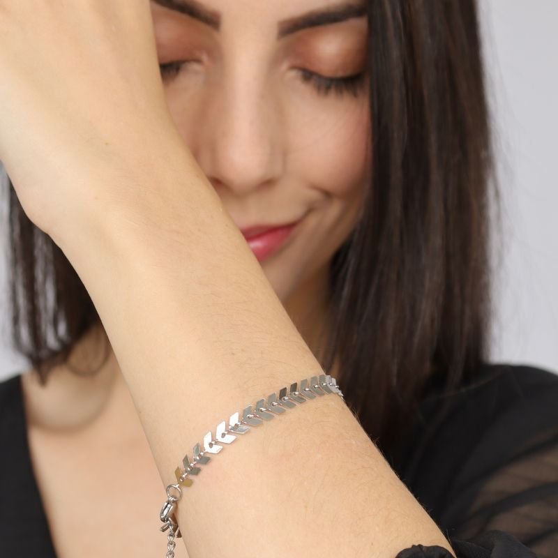 Pulseira Escaminha Aço Inox