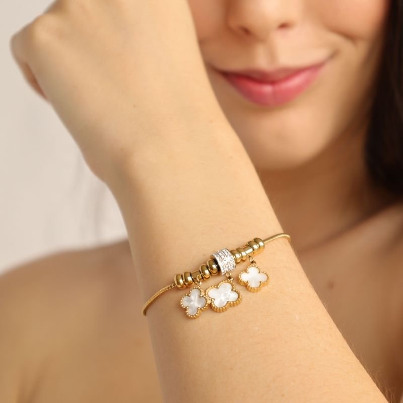 Pulseira Estilo Pandora em Aço Inox (Linha Premium)