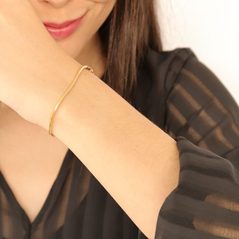 Pulseira Fina Delicada em Aço Inox