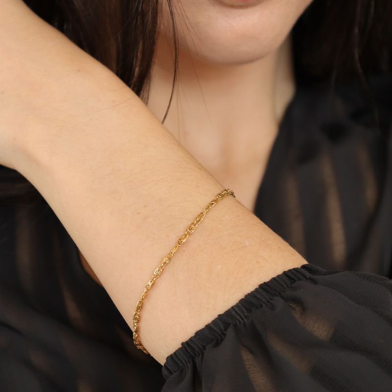 Pulseira Fina Inspiração Dior em Aço Inox