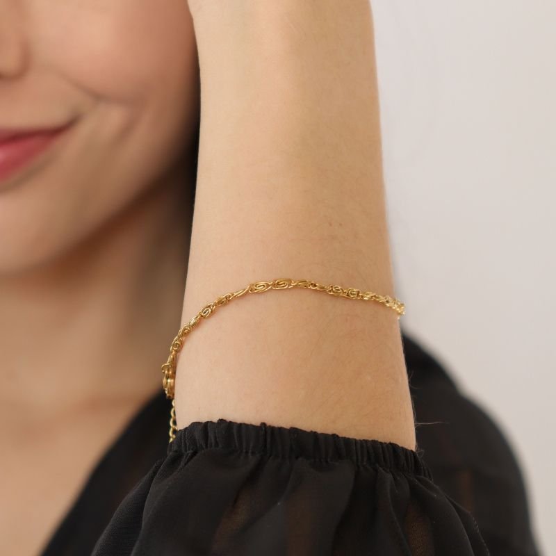 Pulseira Fina Inspiração Dior em Aço Inox