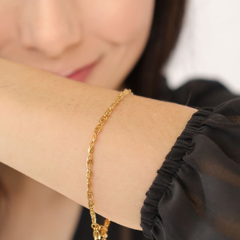 Pulseira Fina Inspiração Dior em Aço Inox