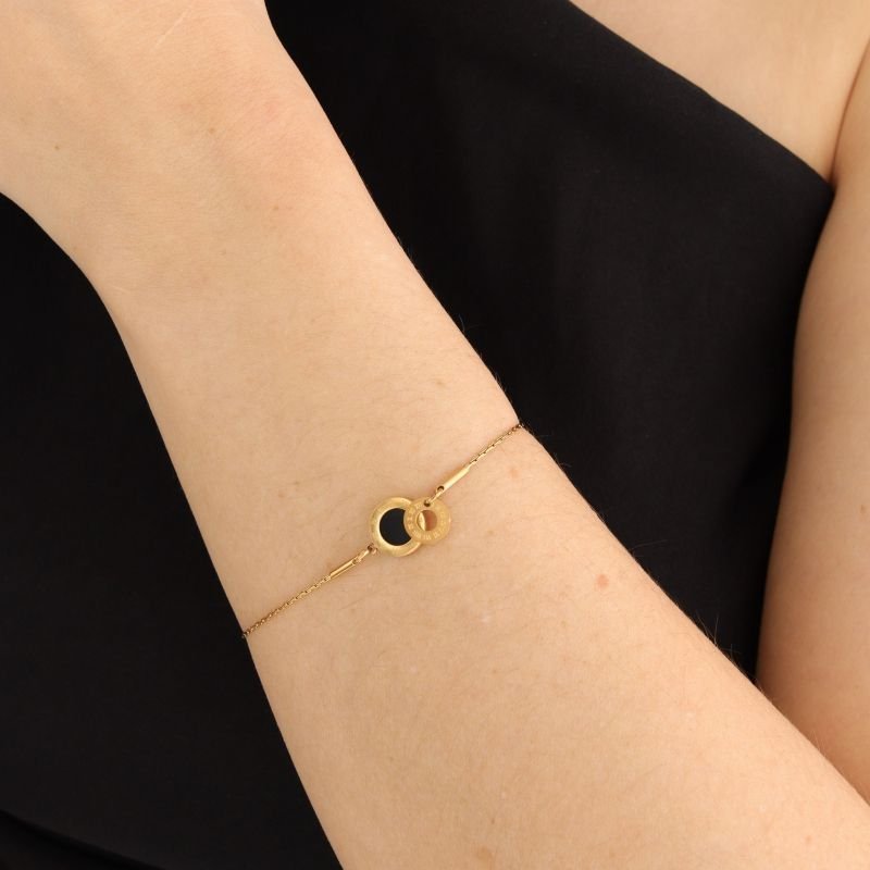 Pulseira Gravatinha com Detalhe Números Romanos em Aço Inox (Linha Premium)