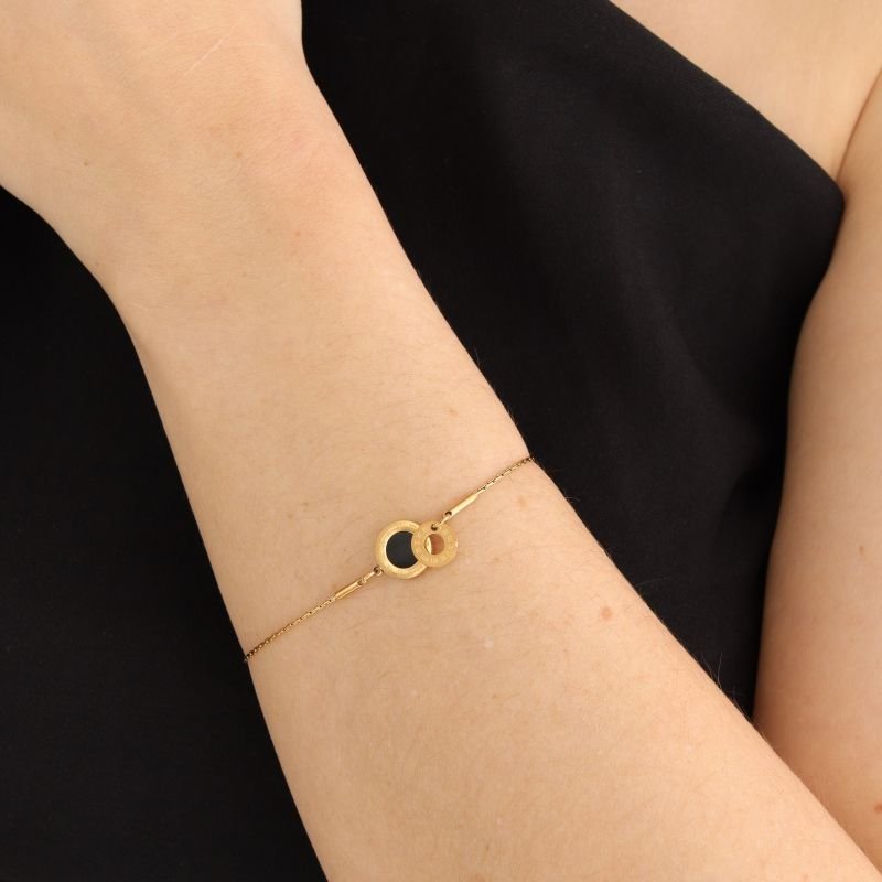 Pulseira Gravatinha com Detalhe Números Romanos em Aço Inox (Linha Premium)