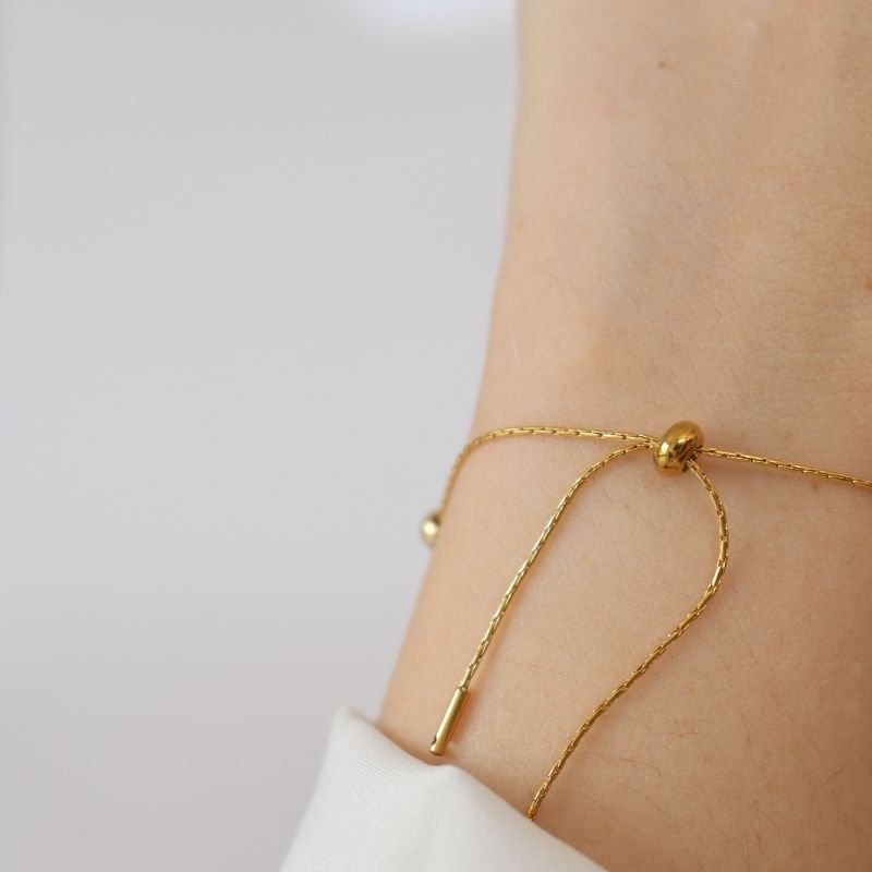 Pulseira Gravatinha Delicada em Aço Inox (Linha Premium)