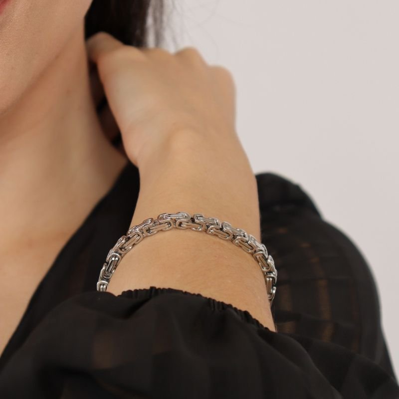 Pulseira Inspiração Fendi em Aço Inox (Linha Premium)