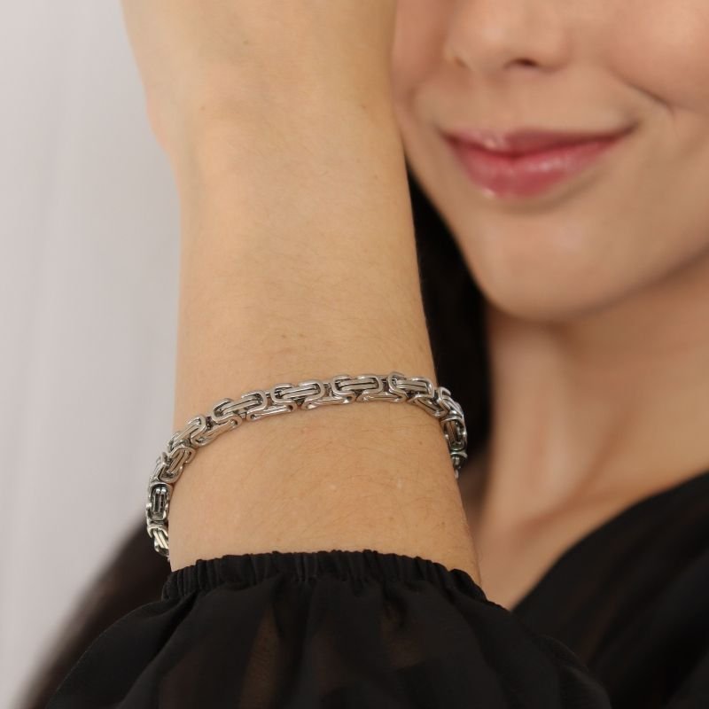 Pulseira Inspiração Fendi em Aço Inox (Linha Premium)