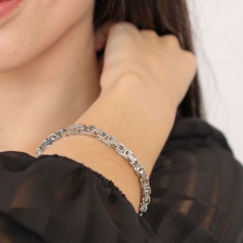 Pulseira Inspiração Fendi em Aço Inox (Linha Premium)