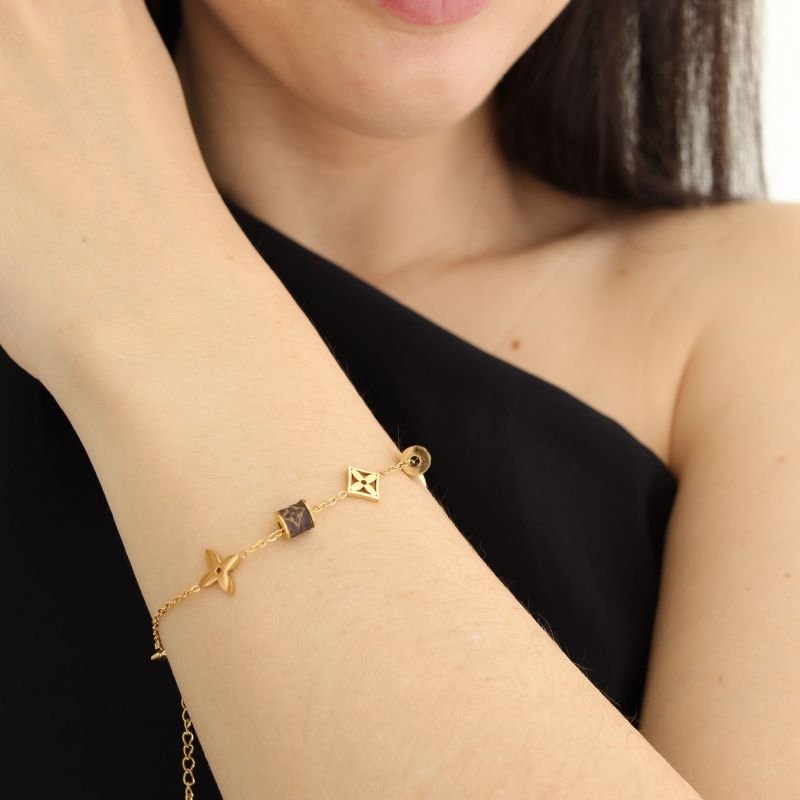 Pulseira Inspiração Louis Vuitton em Aço Inox (Linha Premium)